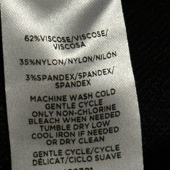 Ann Taylor Black Mock Neck Sweater-Button Detail @ Neck-Sz S Petite-Viscose-EUC - Picture 14 of 16